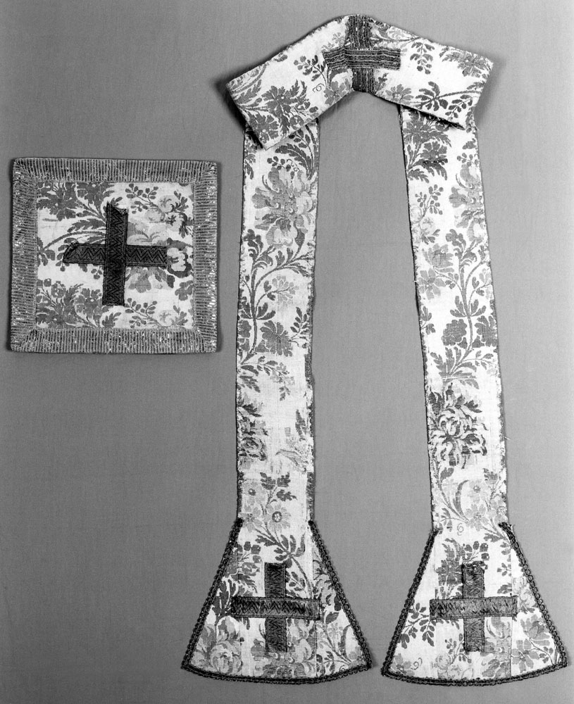 paramento liturgico, insieme - manifattura emiliana (ultimo quarto sec. XIX)