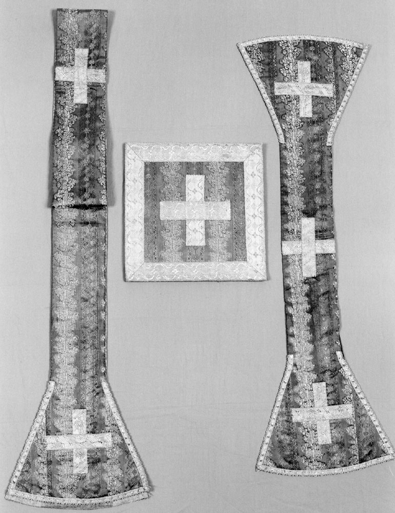 paramento liturgico, insieme - manifattura emiliana (seconda metà sec. XVIII)