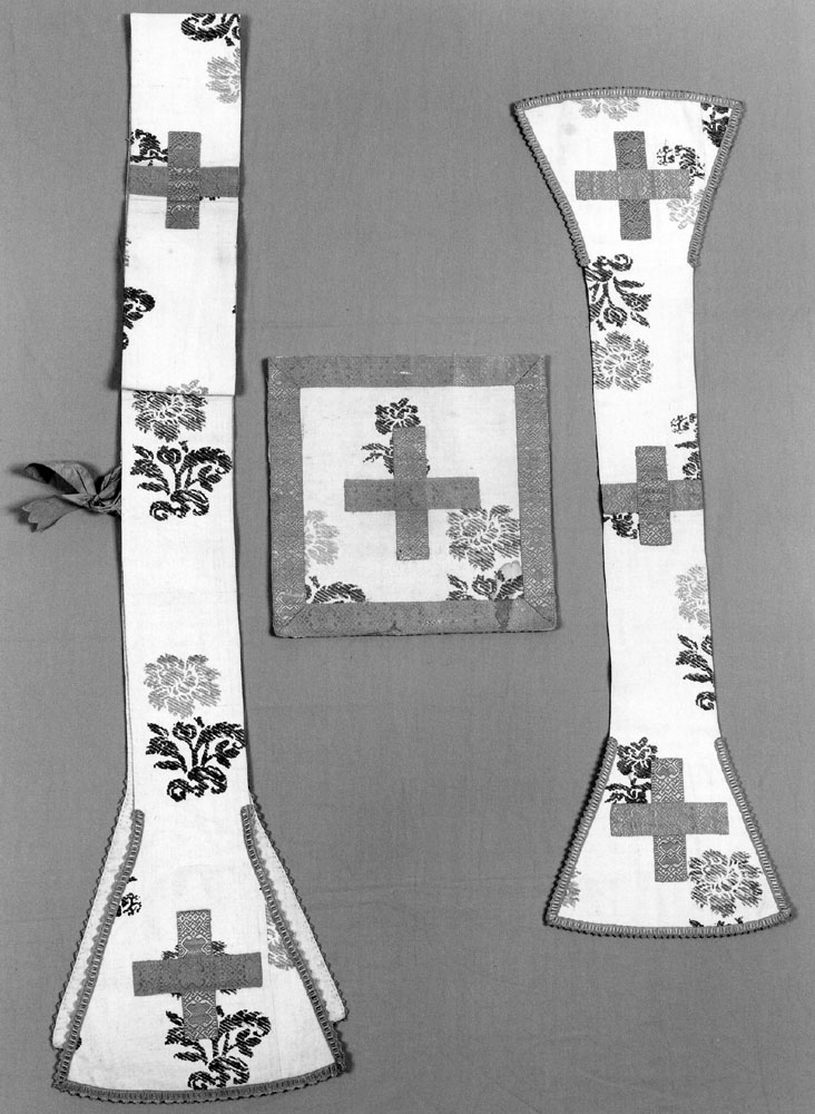 paramento liturgico, insieme - manifattura emiliana (metà sec. XIX)