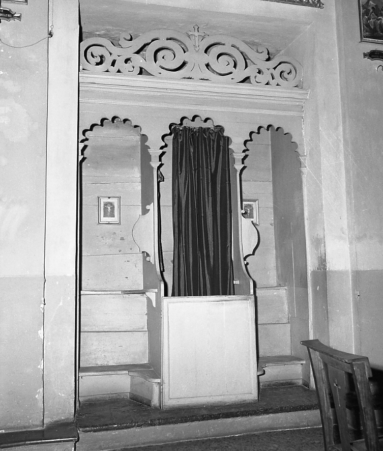 confessionale, serie - bottega emiliano-romagnola (seconda metà sec. XVIII)