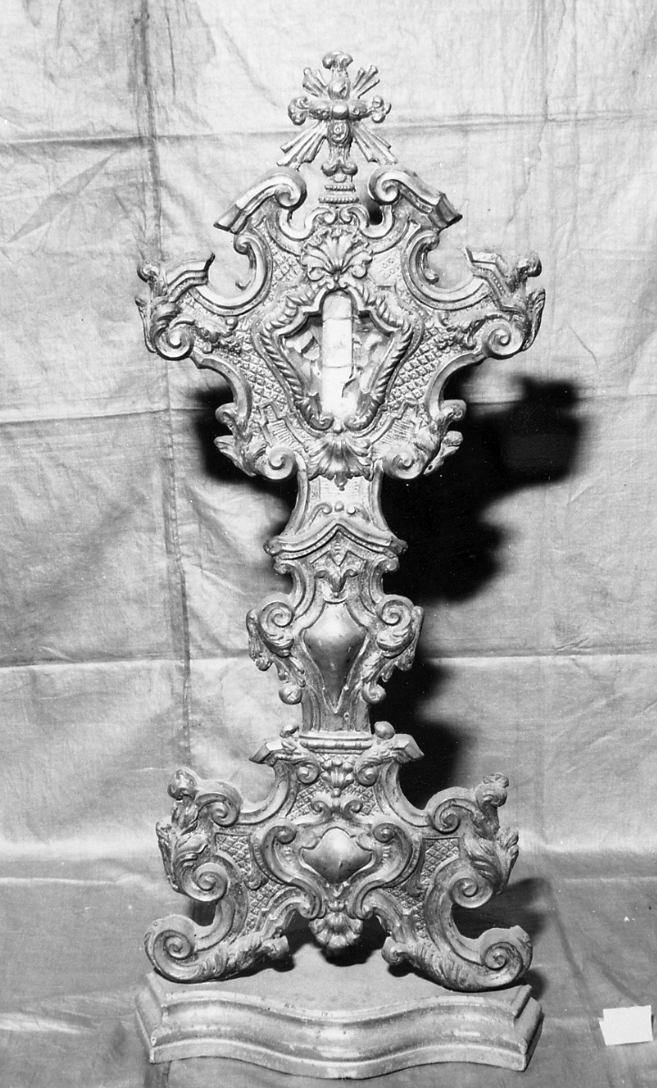 reliquiario - a ostensorio, serie - bottega romagnola (sec. XVIII)