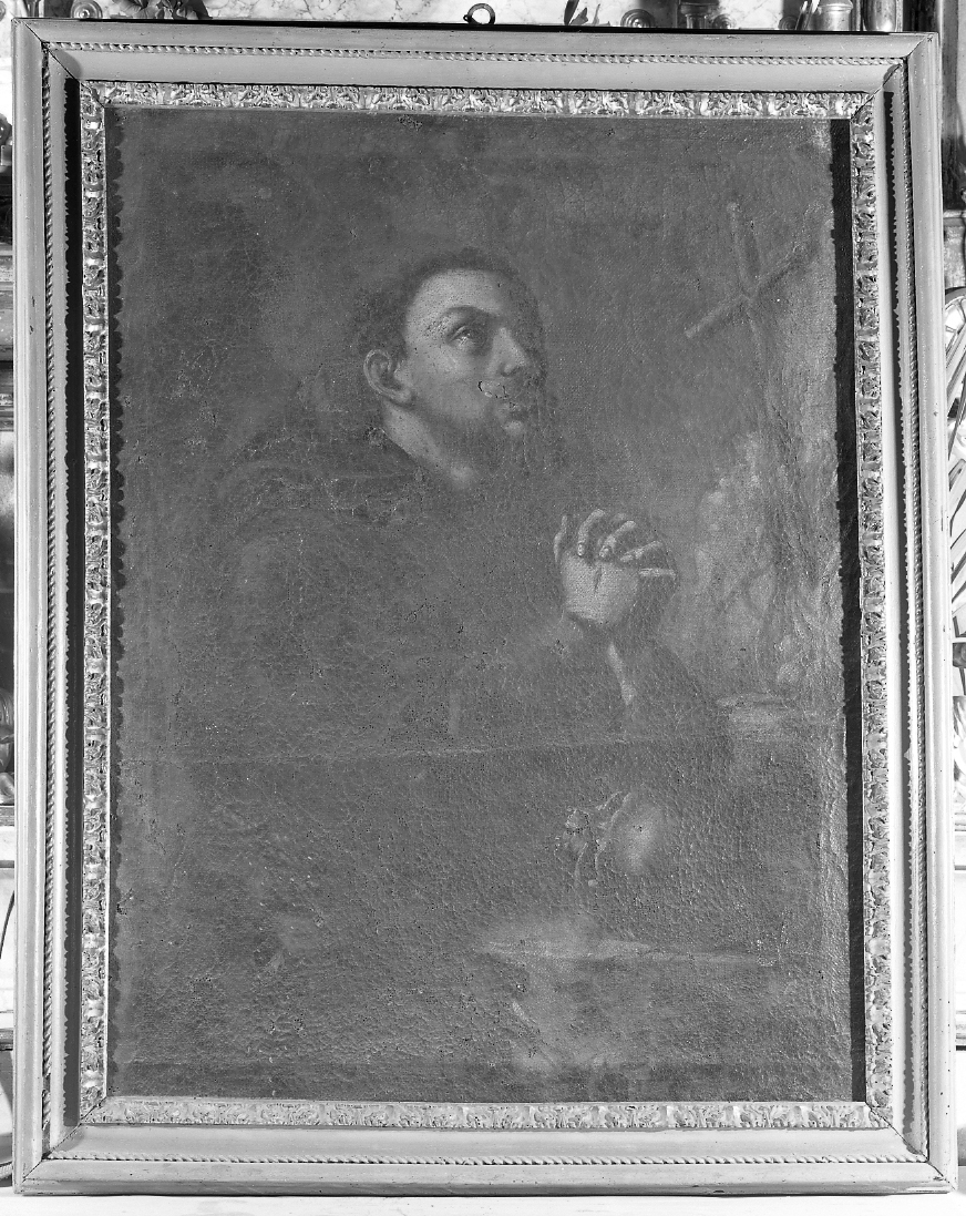 San Francesco d'Assisi in estasi (dipinto) - ambito emiliano-romagnolo (sec. XVII)