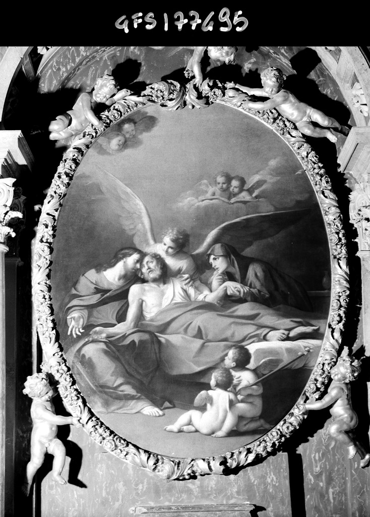 Morte di San Giuseppe (dipinto) di Franceschini Marcantonio (sec. XVII)