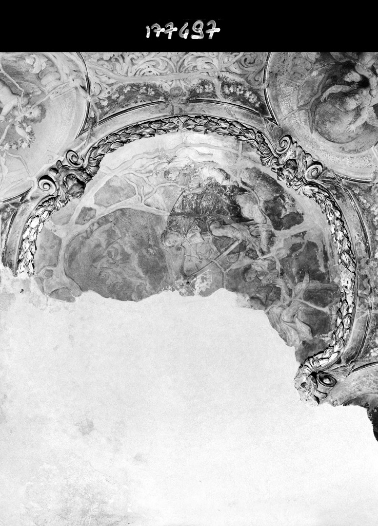 Davide e Salomone; Putti con ghirlande; Putti reggiglobo (dipinto, complesso decorativo) di Franceschini Marcantonio, Haffner Enrico (fine sec. XVII)