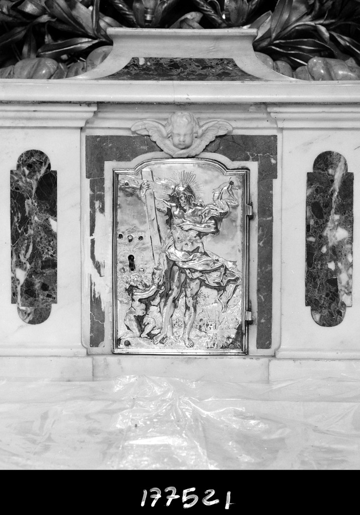 Cristo redentore (sportello di tabernacolo, elemento d'insieme) di Bianchi Giovanni Battista (sec. XVII)