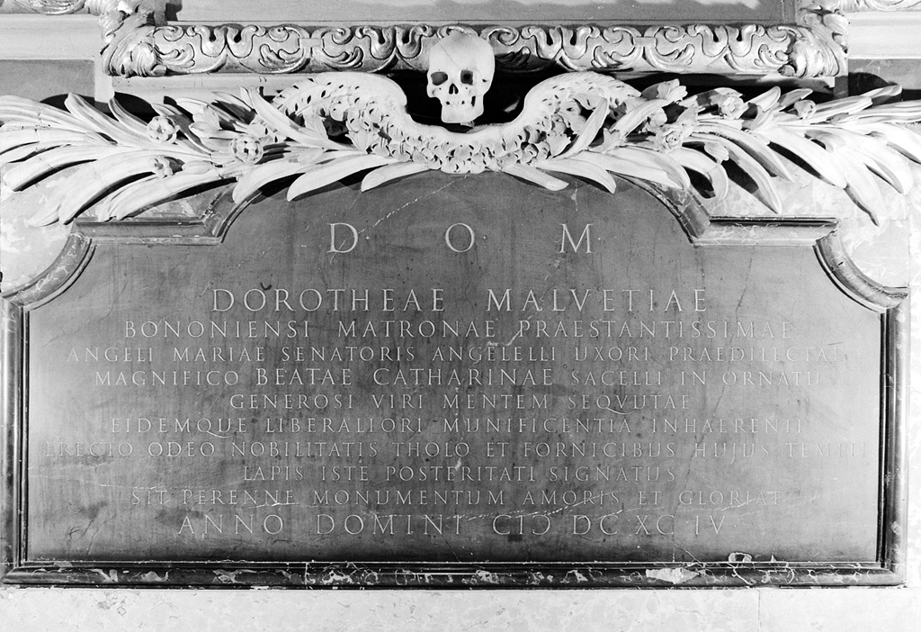 lapide - manifattura bolognese (sec. XVII)