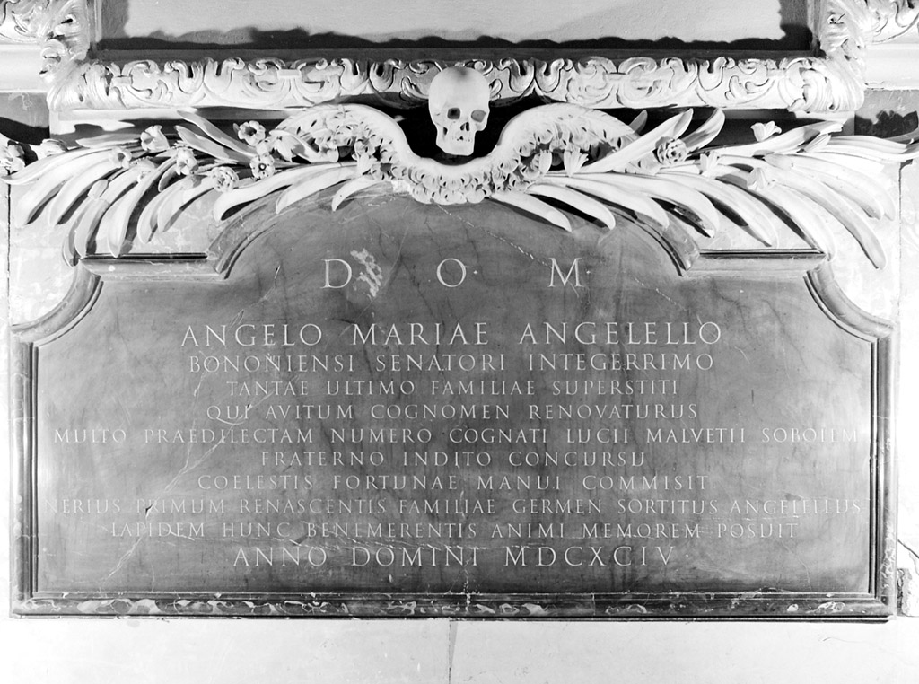 lapide tombale - manifattura bolognese (sec. XVII)