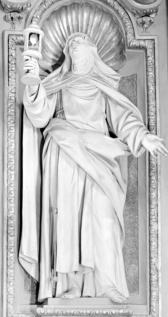 Santa Chiara (statua) di Mazza Giuseppe Maria (sec. XVII)