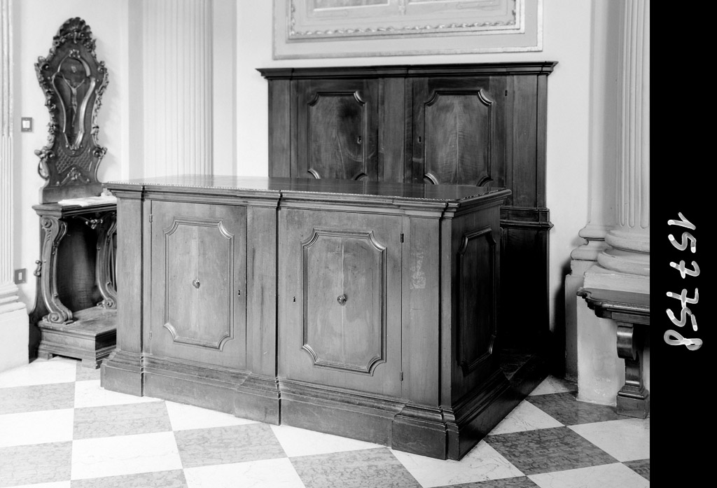 cattedra - manifattura bolognese (seconda metà sec. XVII)