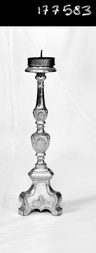 candeliere - manifattura emiliana (seconda metà sec. XIX)