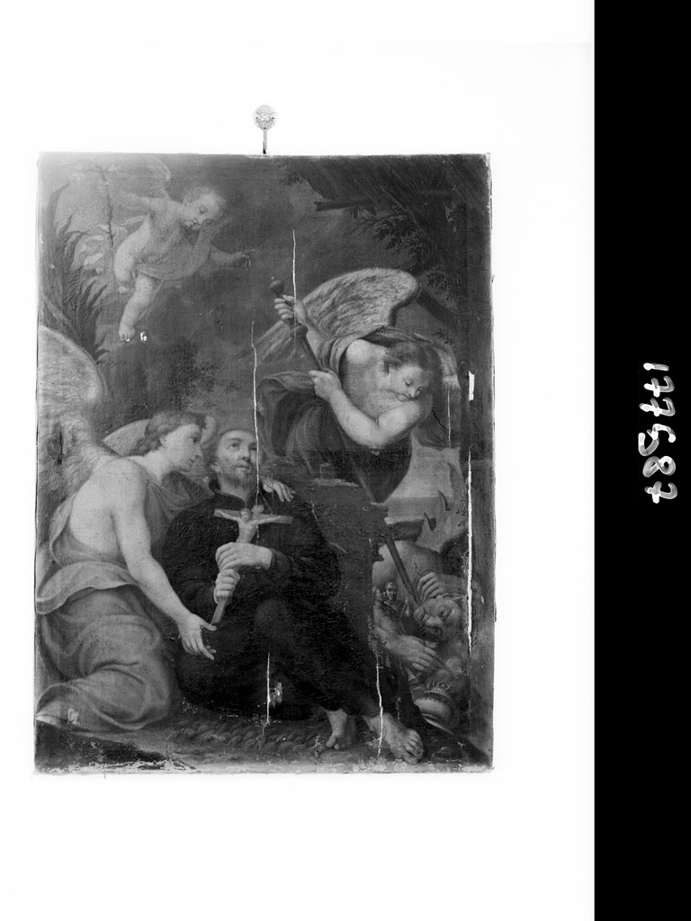 San Francesco Saverio morente (dipinto) - ambito bolognese (sec. XVIII)