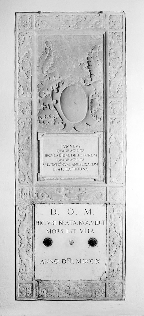 lapide tombale - manifattura bolognese (sec. XVIII)