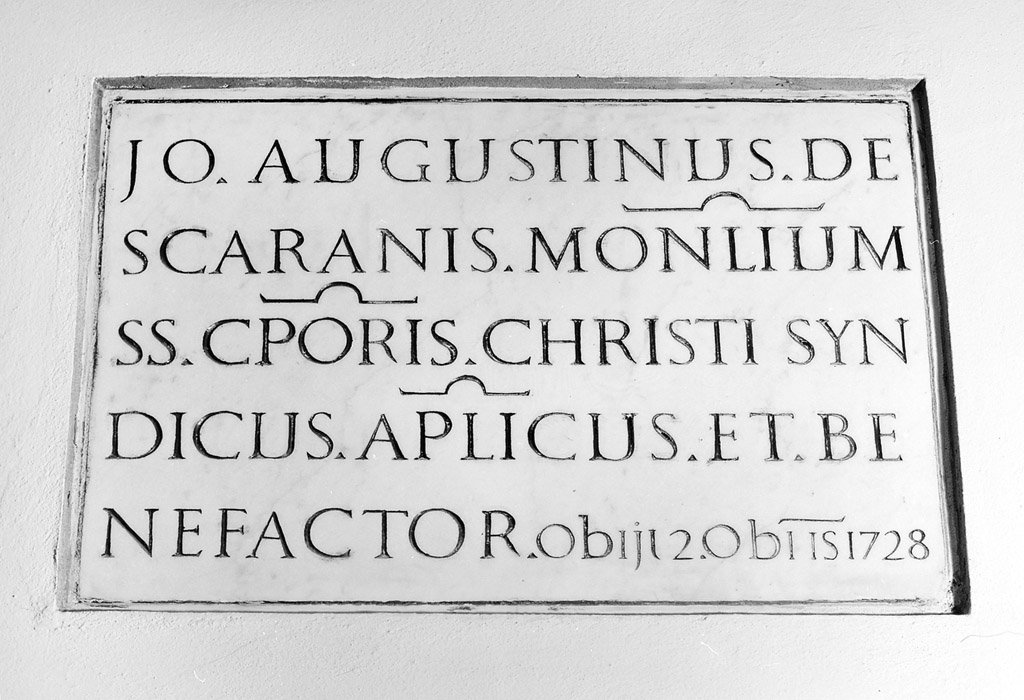 lapide tombale - manifattura bolognese (sec. XVIII)