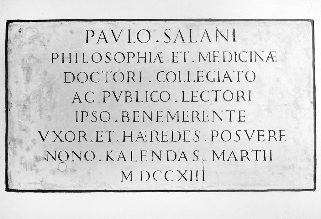 lapide tombale - manifattura bolognese (sec. XVIII)