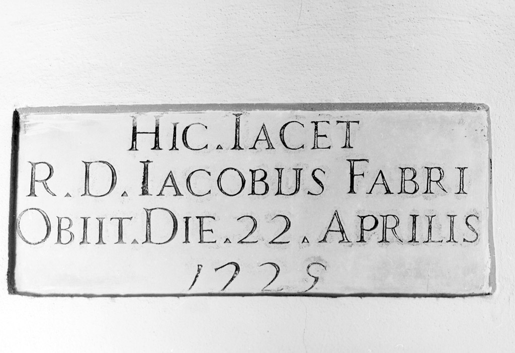 lapide tombale - manifattura bolognese (sec. XVIII)