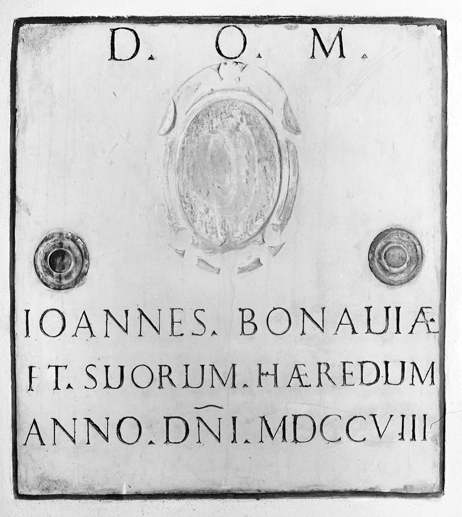 lapide tombale - manifattura bolognese (sec. XVIII)