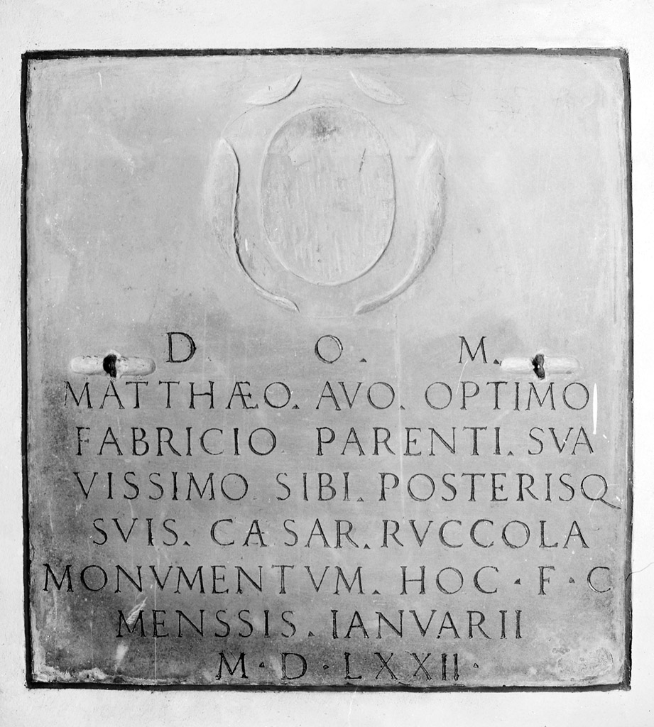 lapide tombale - manifattura bolognese (sec. XVI)