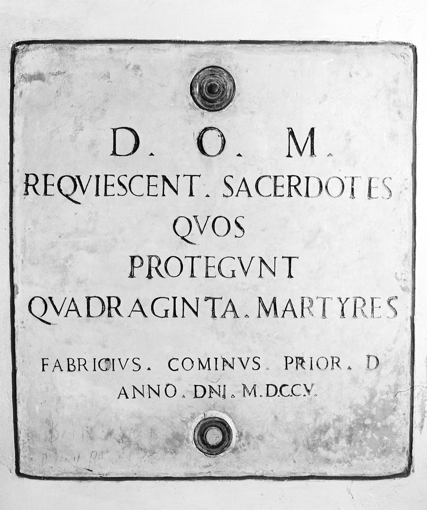 lapide tombale - manifattura bolognese (sec. XVIII)