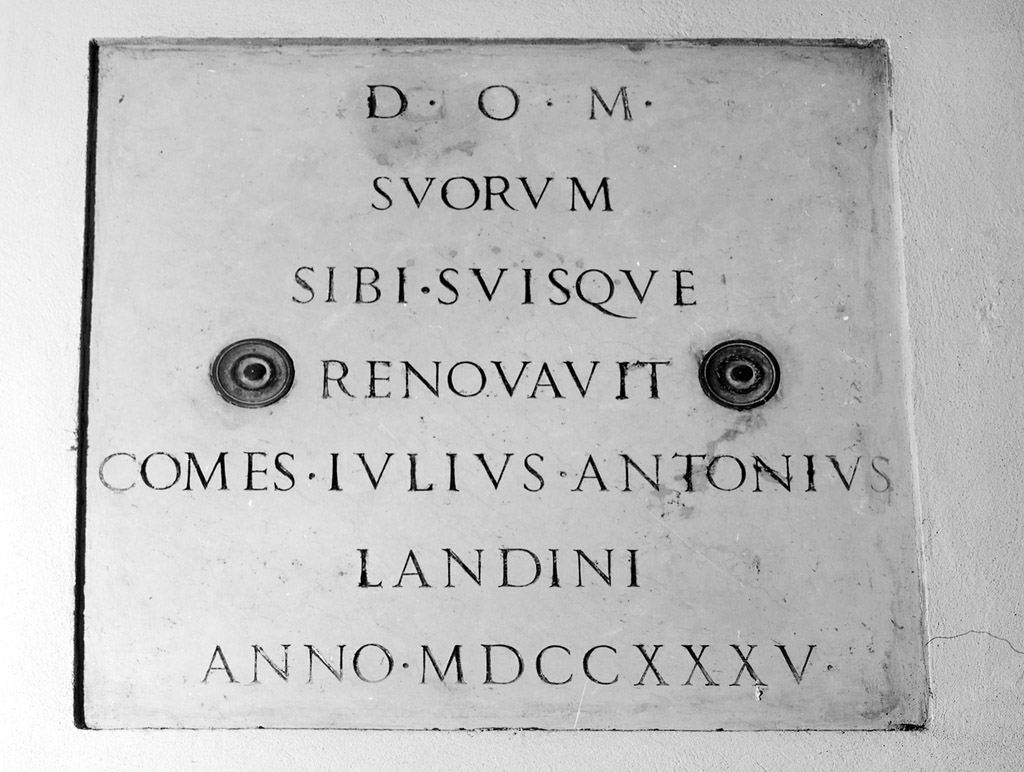 lapide tombale - manifattura bolognese (sec. XVIII)