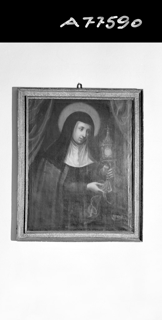 Apollonia di Savoia in veste di Santa Chiara (dipinto) - ambito emiliano (?) (sec. XVII)