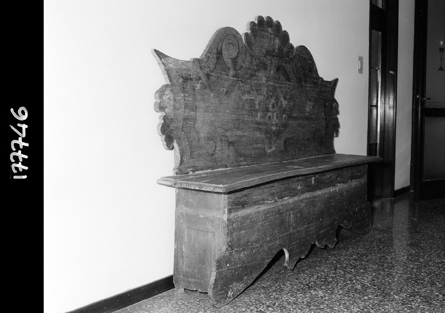 cassapanca - manifattura bolognese (seconda metà sec. XVIII)