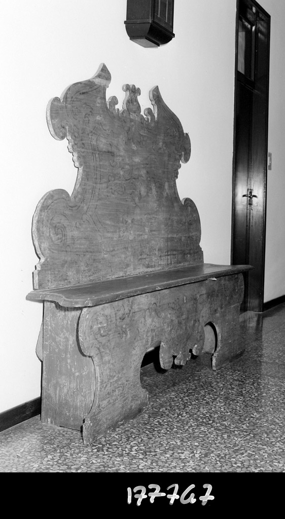 cassapanca - manifattura bolognese (seconda metà sec. XVIII)