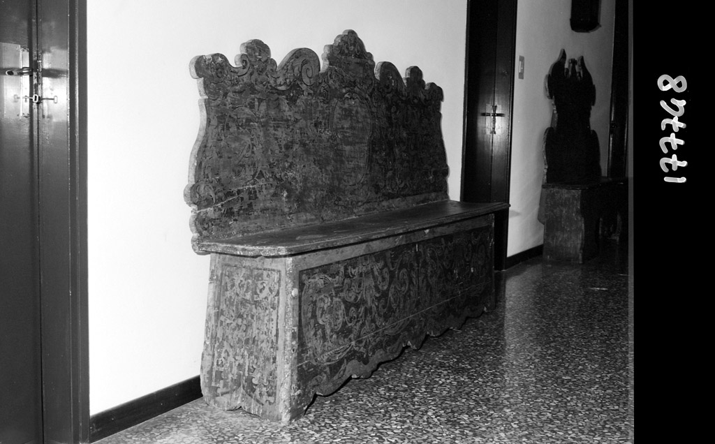 cassapanca - manifattura bolognese (seconda metà sec. XVIII)