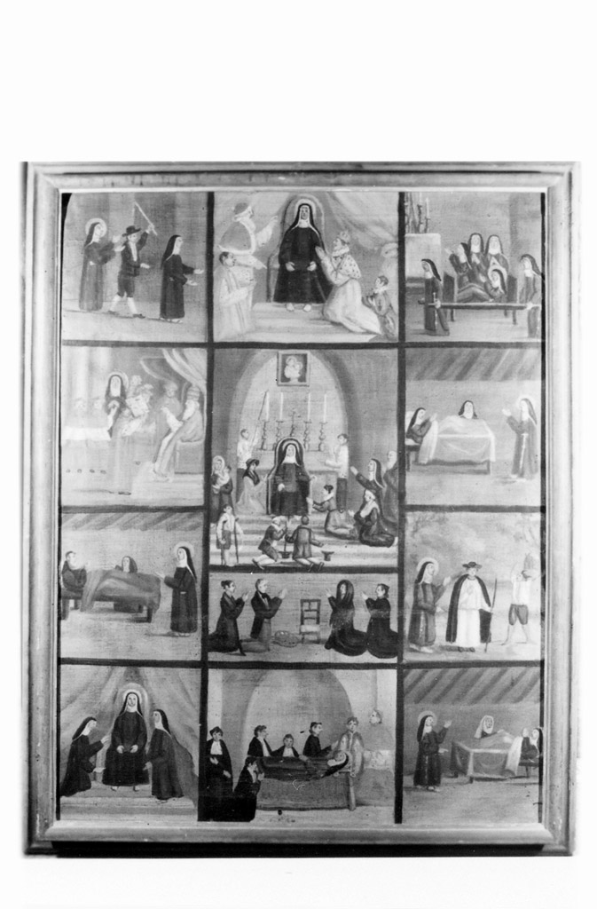 episodi della vita di Santa Caterina de' Vigri (dipinto) - ambito bolognese (secc. XVIII/ XIX)