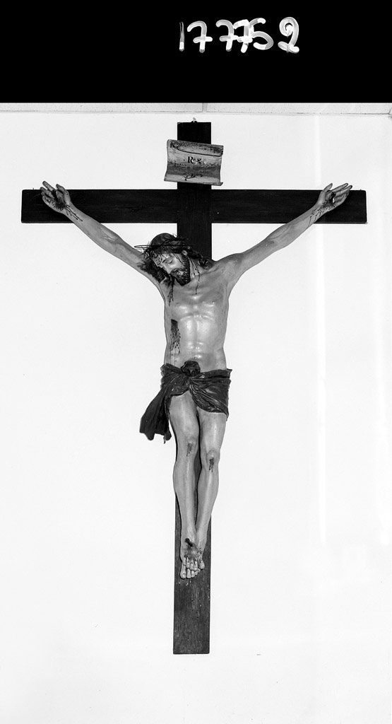 Cristo crocifisso (scultura) - manifattura bolognese (seconda metà sec. XIX)