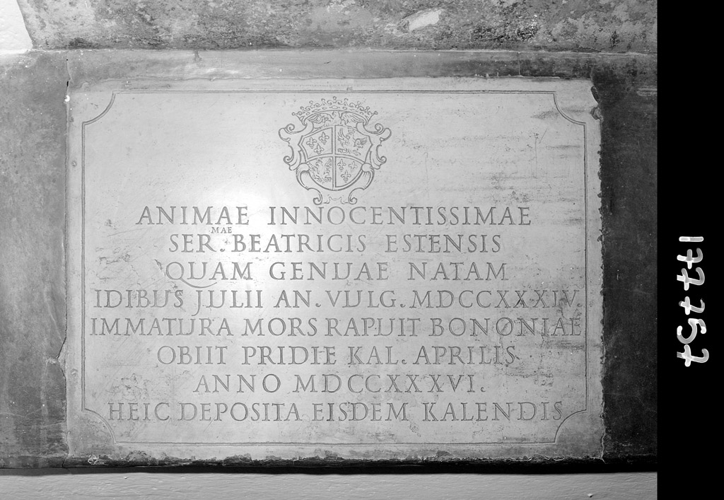 lapide tombale - manifattura emiliana (sec. XVIII)