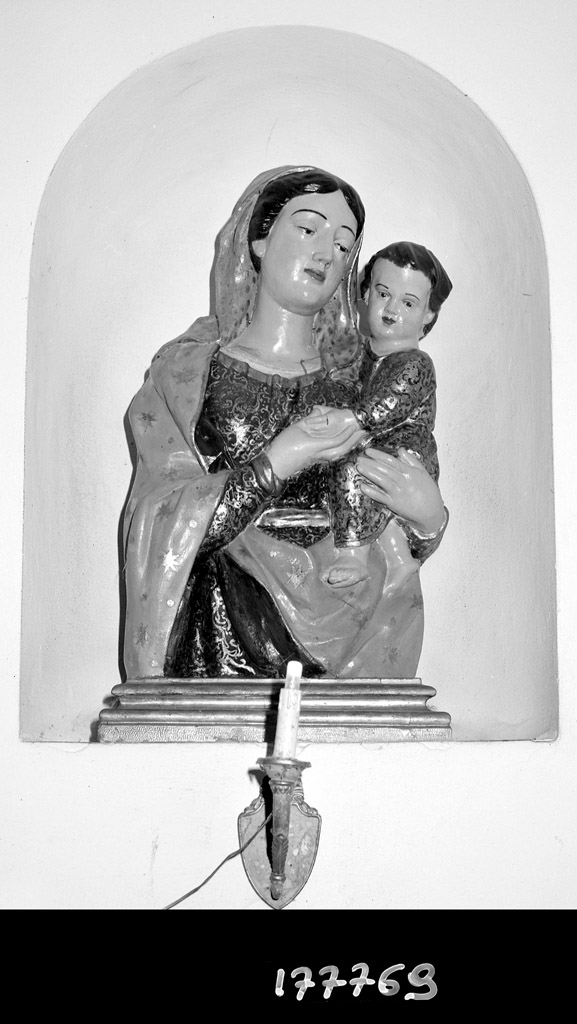 Madonna con Bambino (statua) - manifattura emiliana (sec. XIX)