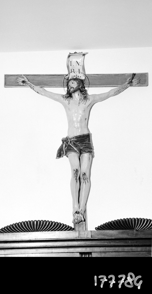 Cristo Crocifisso (scultura) - manifattura emiliana (sec. XIX)