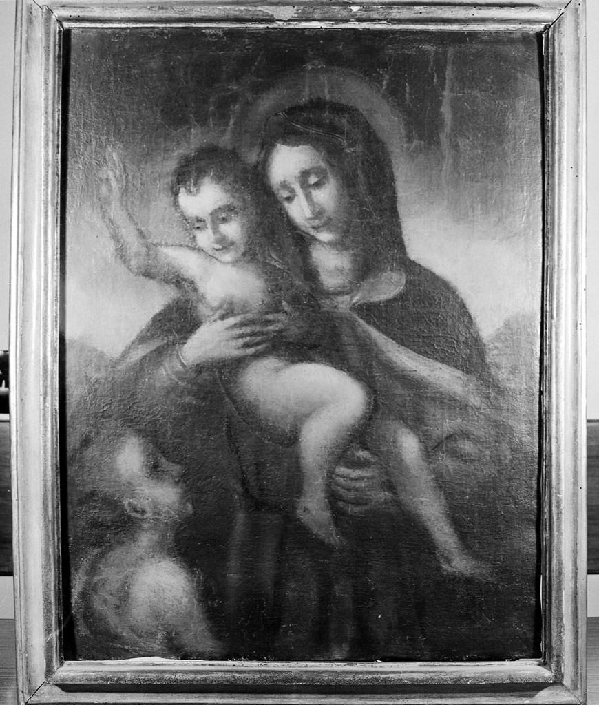Madonna con Bambino e San Giovannino (dipinto) - ambito bolognese (seconda metà sec. XVII)