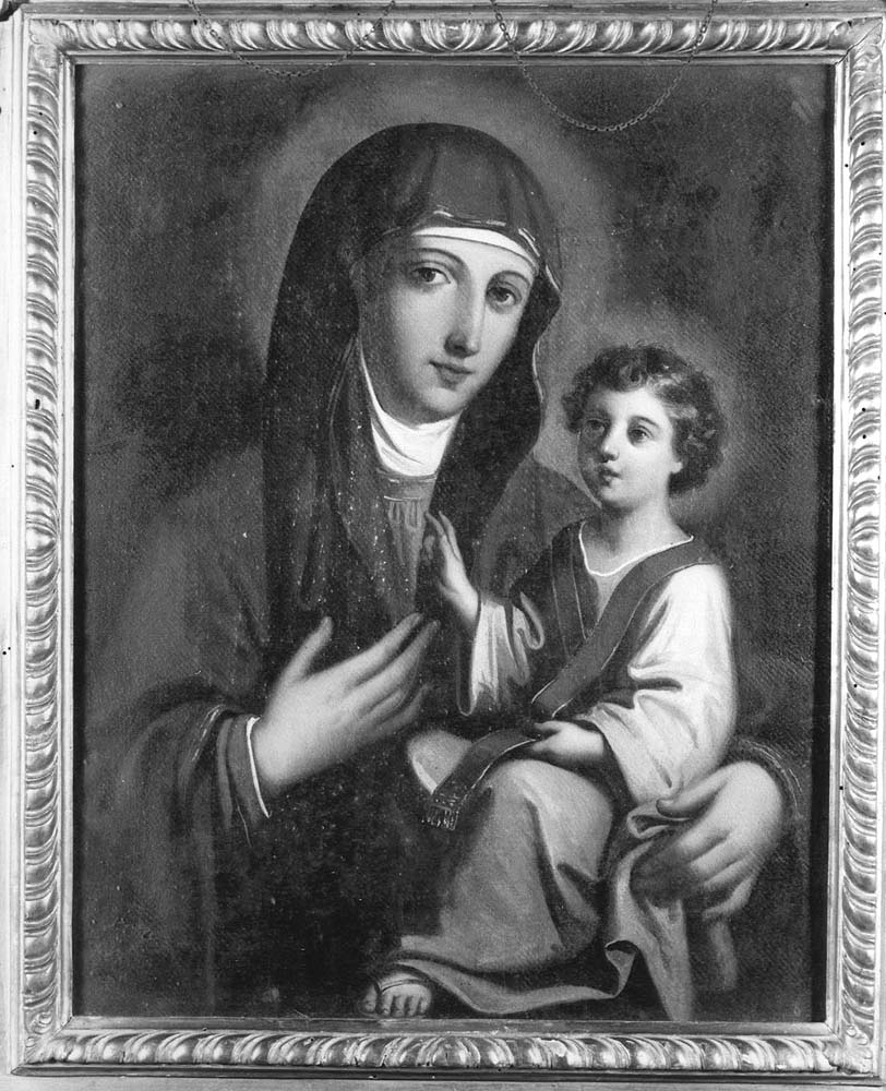 Madonna di San Luca, Madonna con Bambino (dipinto) - manifattura emiliana (prima metà sec. XIX)