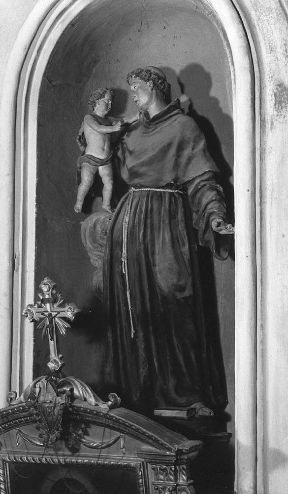 Sant'Antonio da Padova (statua) - manifattura emiliana (sec. XVIII)