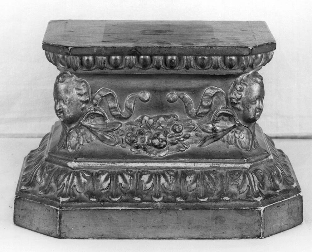 base per croce d'altare - manifattura emiliana (metà sec. XIX)