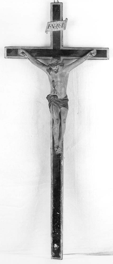 Cristo crocifisso (scultura) - manifattura emiliana (sec. XIX)
