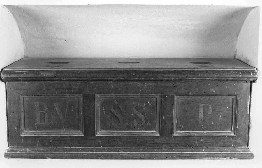 cassetta per elemosine - manifattura emiliana (sec. XIX)