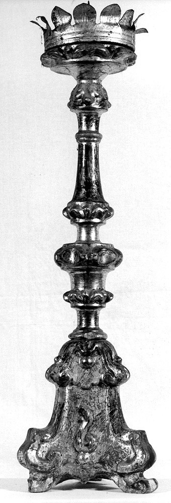 candeliere d'altare - manifattura emiliana (sec. XVIII)