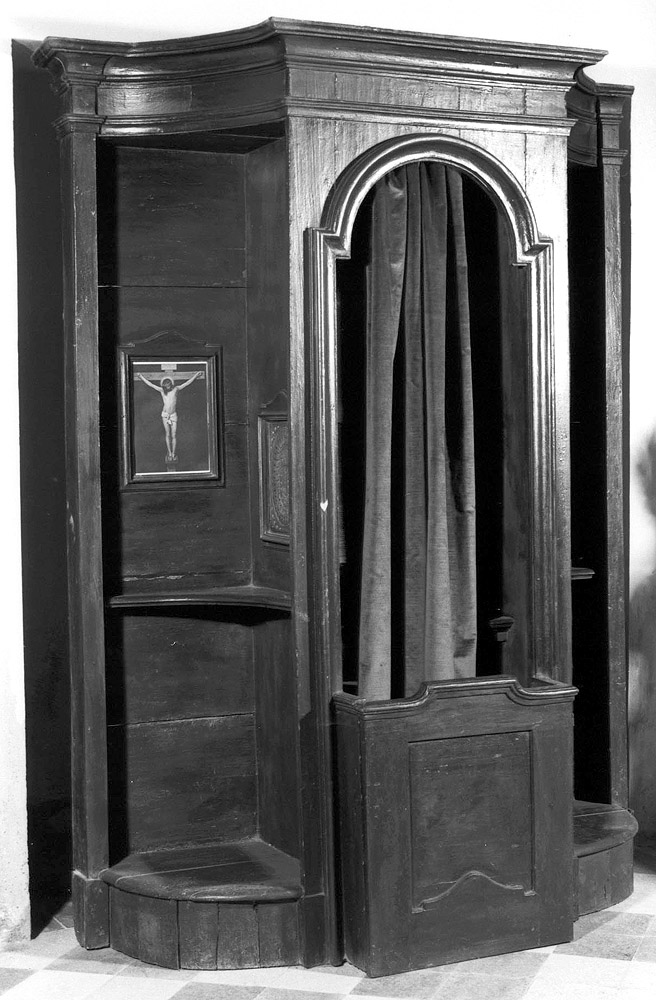 confessionale - manifattura emiliana (seconda metà sec. XIX)