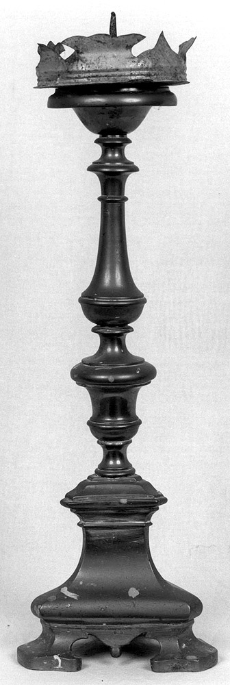 candeliere d'altare - produzione emiliana (metà sec. XVIII)