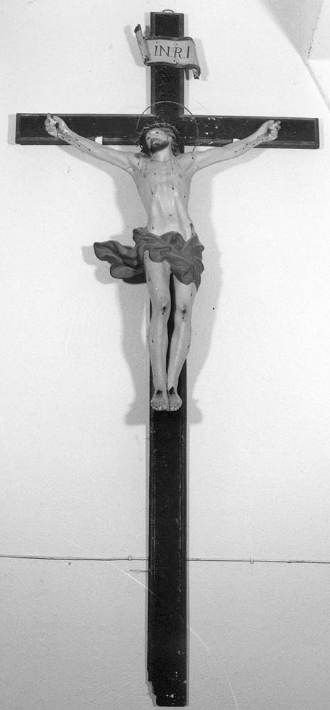Cristo crocifisso (scultura) - manifattura emiliana (prima metà sec. XIX)