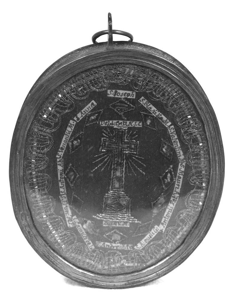 reliquiario a capsula - a medaglione - manifattura emiliana (seconda metà sec. XVIII)