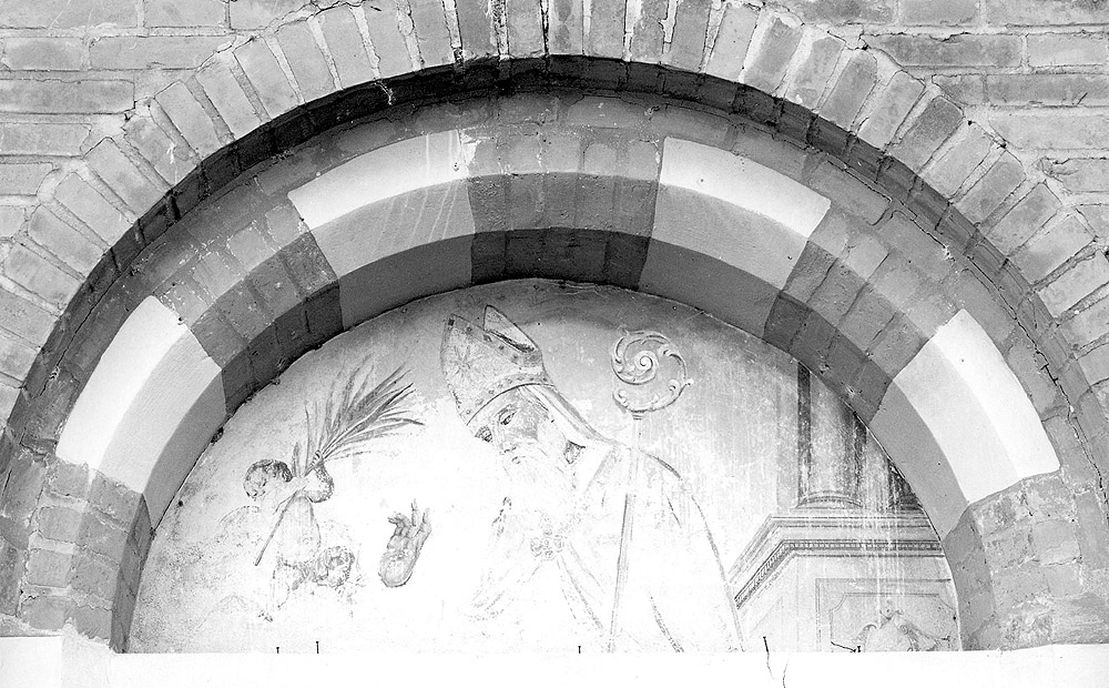 San Biagio con angeli (dipinto) - ambito emiliano (fine/inizio secc. XIX/ XX)