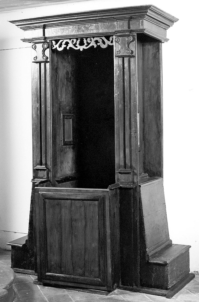 confessionale - manifattura emiliana (sec. XVIII)