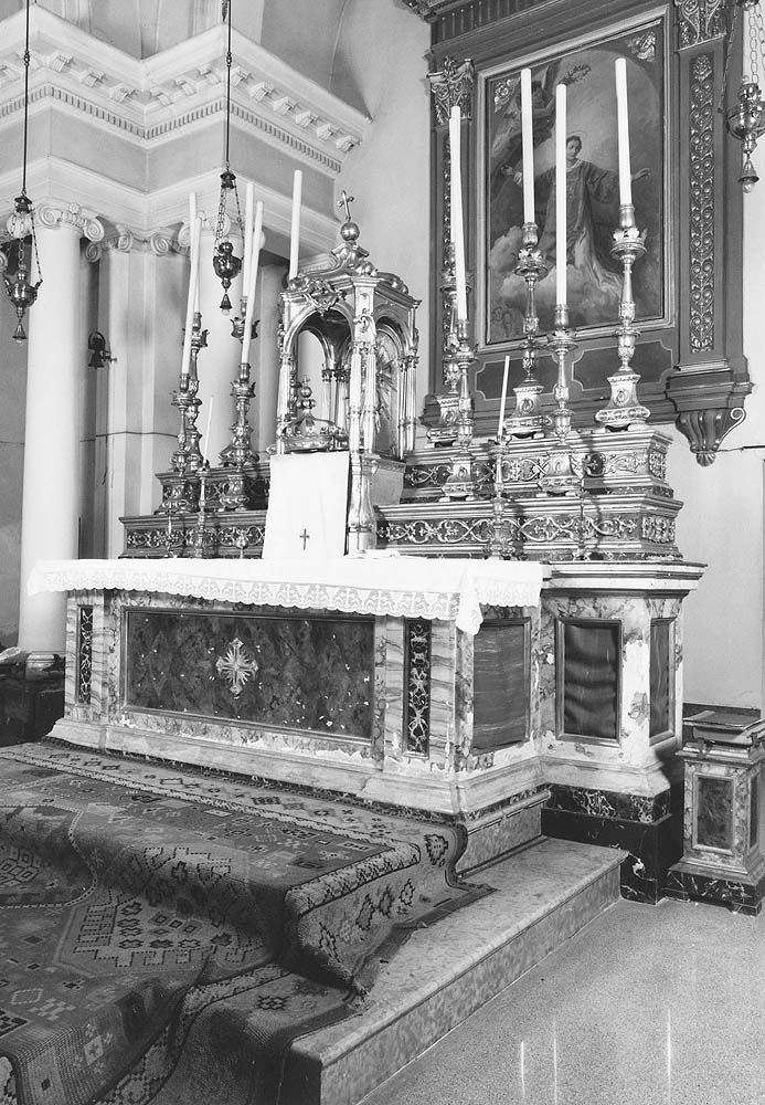 altare maggiore - produzione emiliana (seconda metà sec. XVIII, sec. XX)