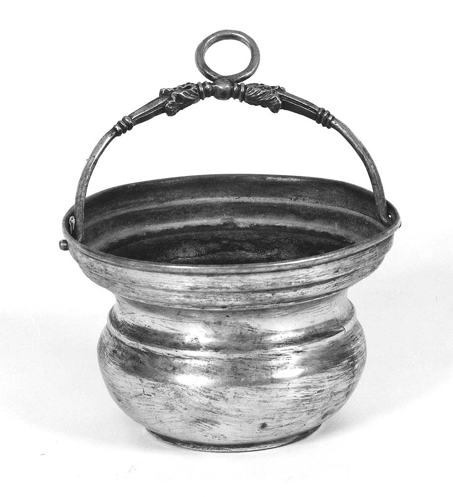 secchiello per l'acqua benedetta - produzione emiliana (prima metà sec. XIX)