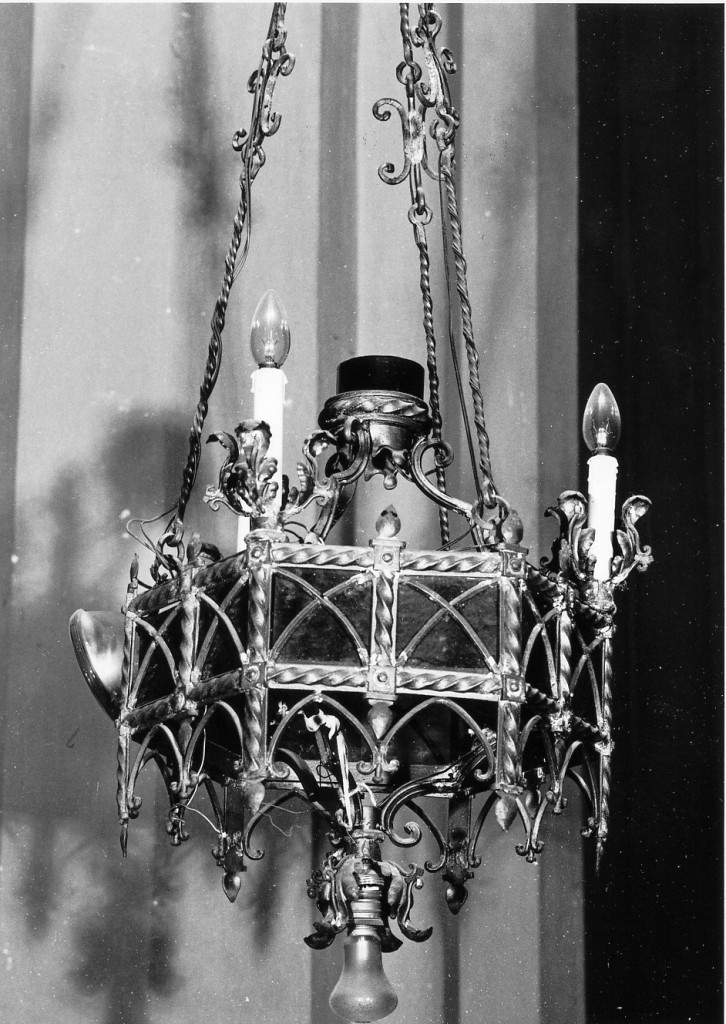 lampadario, serie - manifattura emiliana (primo quarto sec. XX)