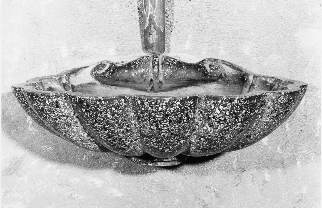 acquasantiera, serie - manifattura emiliana (sec. XIX)