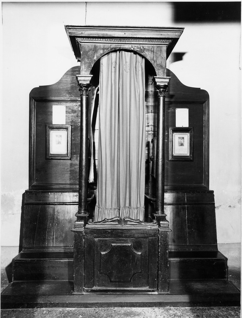 confessionale, serie - manifattura emiliana (sec. XIX)